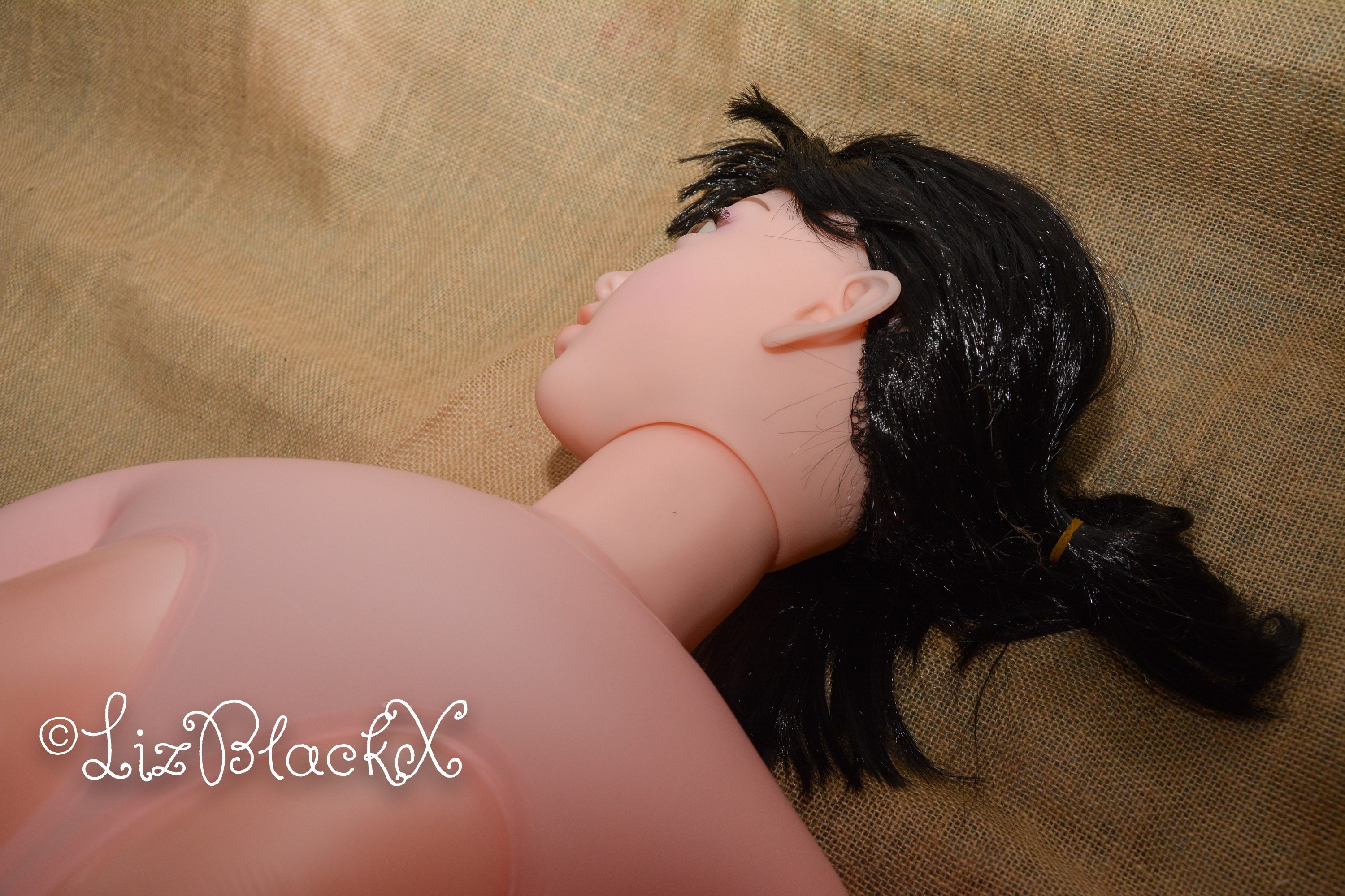 Amiga Toy 2020 New Inflatable Sex Doll For Men Silicone Breast Anal Vagina  Copyright Liz BlackX