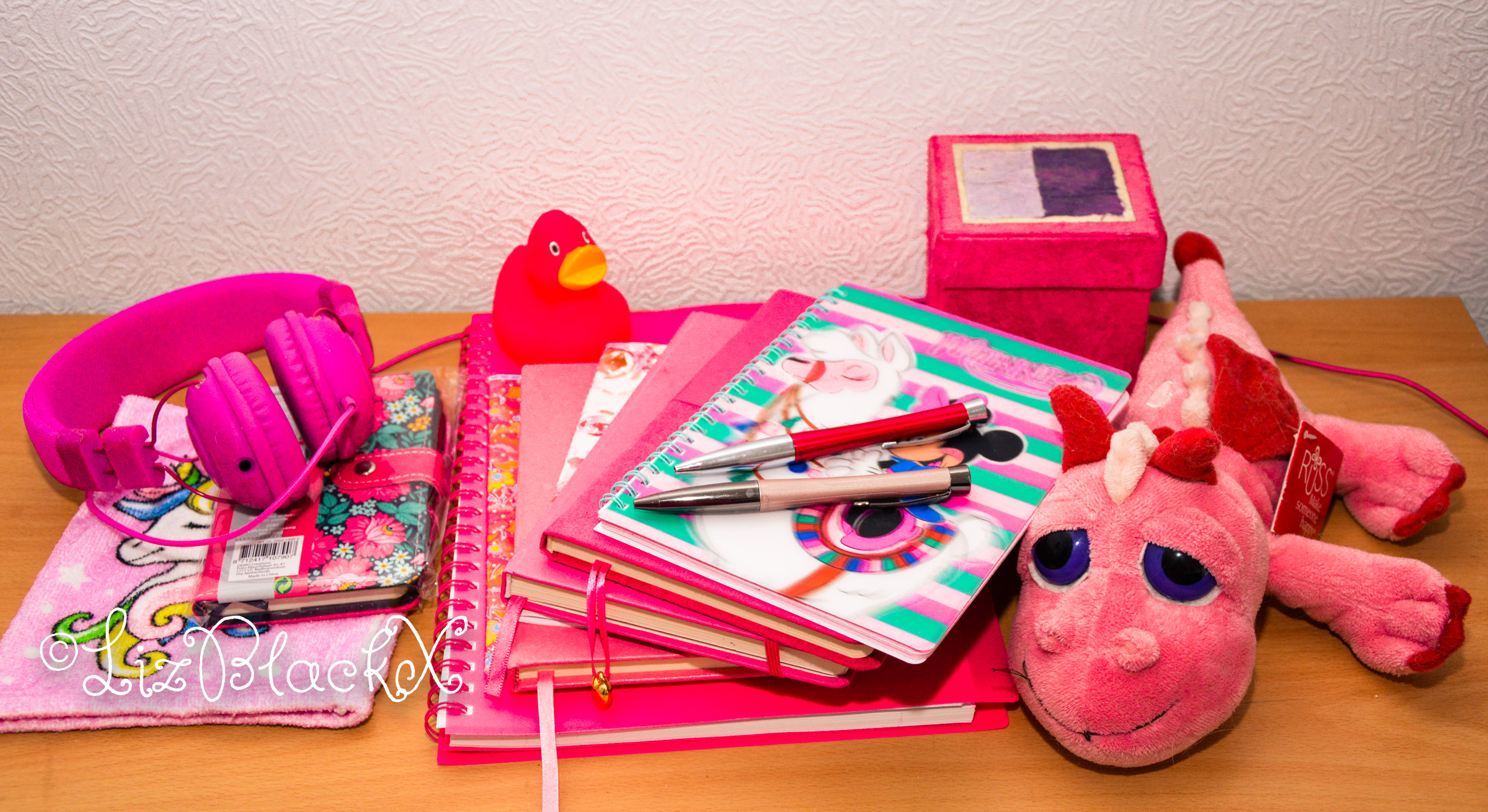 A small selection of my pink items, gathered over the years

Copyright Liz BlackX