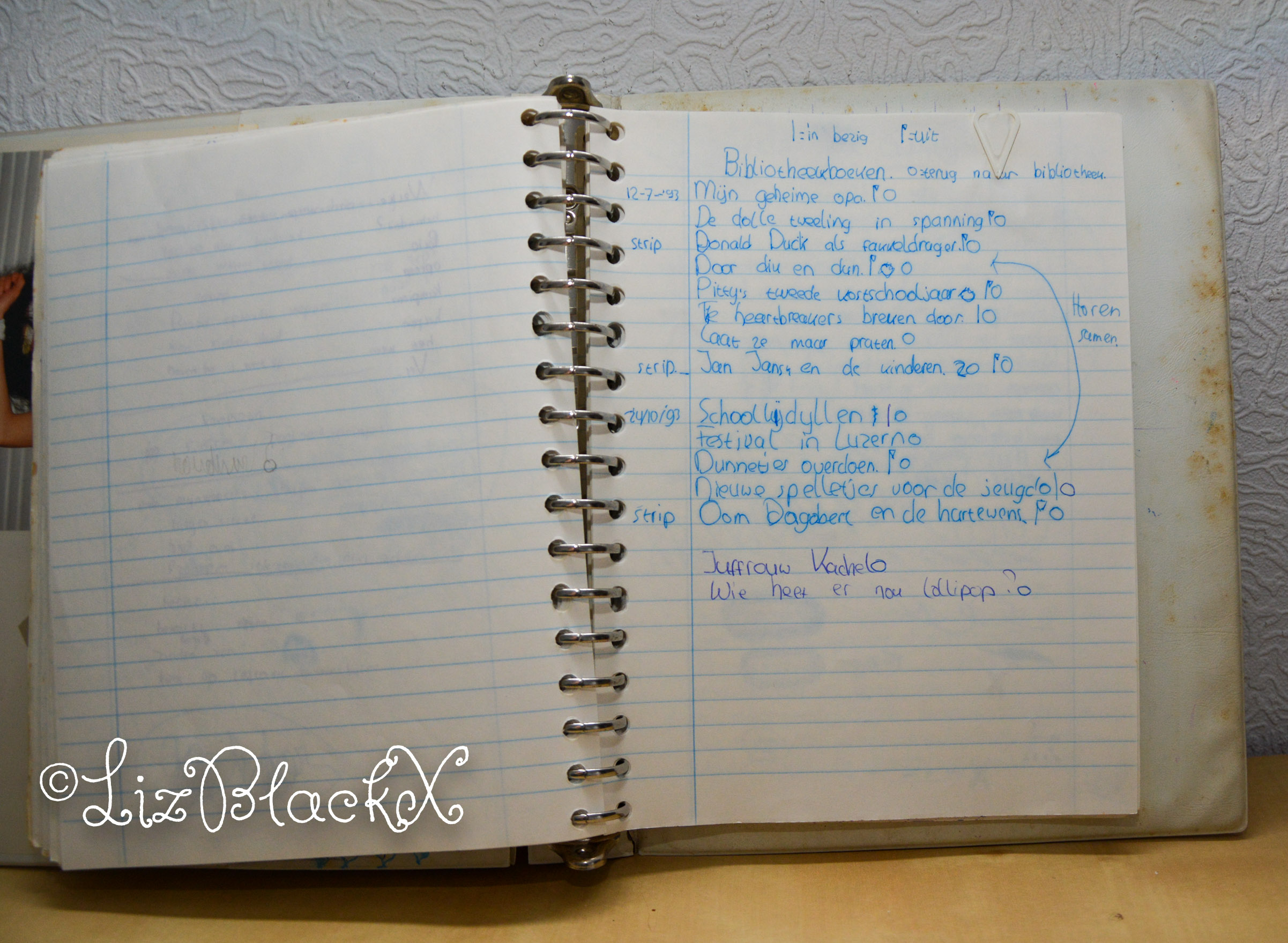Picture of a list of borrowed library books by Liz BlackX
Copyright Liz BlackX